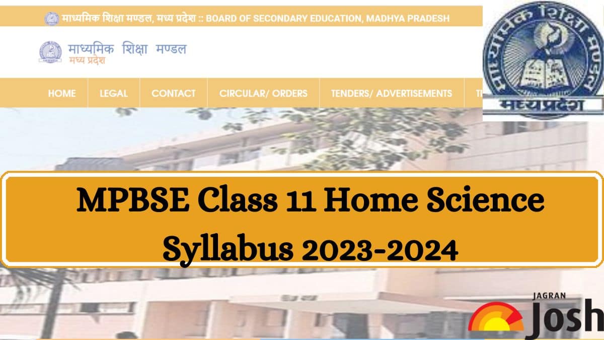 Get here detailed MP Board MPBSE Class 11th Home Science Syllabus and paper pattern