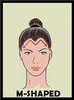 m-shaped forehead personality traits