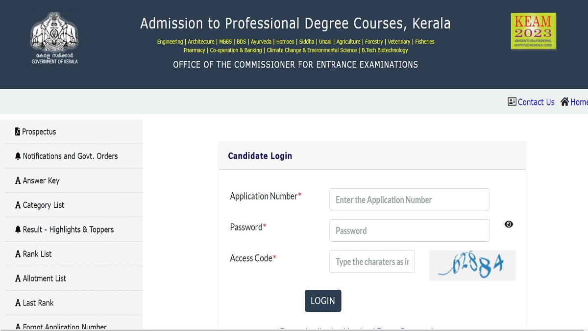 KEAM 2023 counselling spot admission 