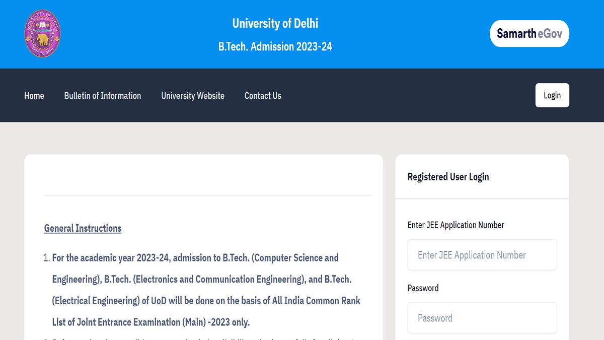 DU BTech Spot Admission 2023 Round 1 Registration Closes Today, Seat ...