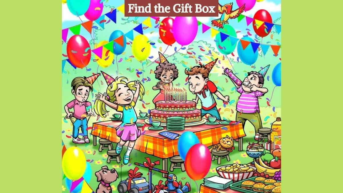 Optical Illusion: Find the hidden gift box in the picture in 7 seconds!