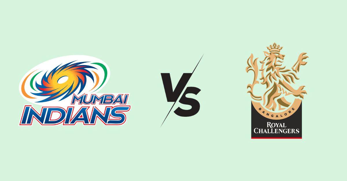 Today’s IPL Match (11 April) - MI vs RCB: Team Squad, Match Time, Where to Watch Live and Stadium
