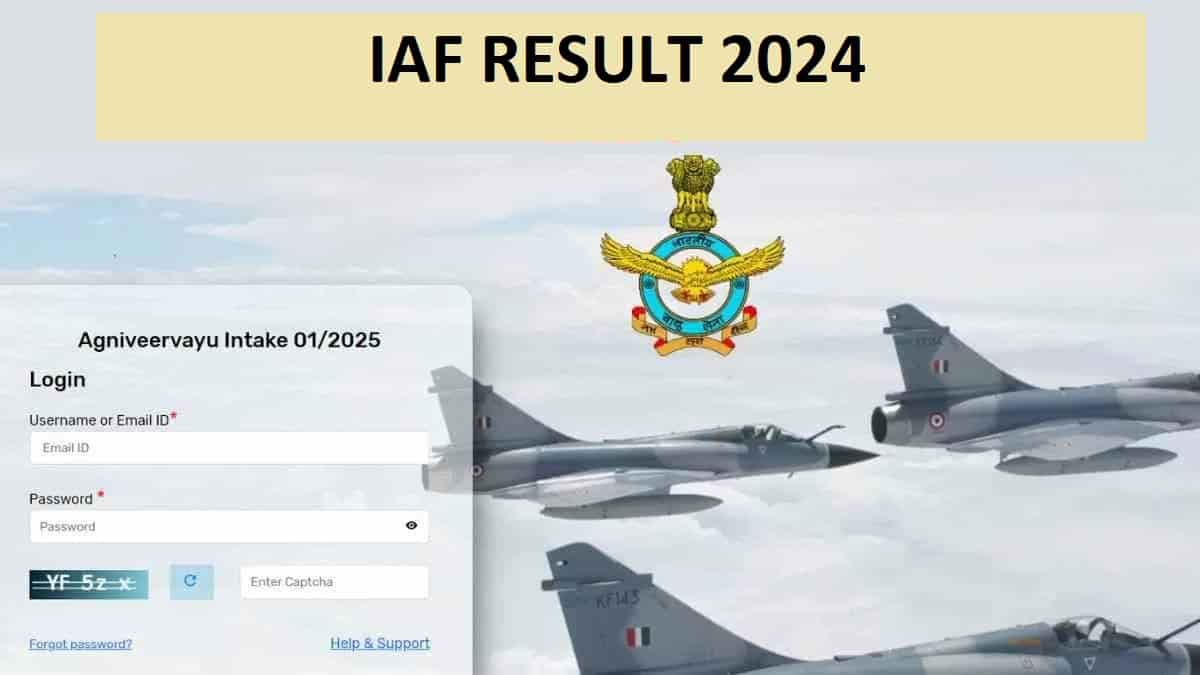 IAF Agniveer Result 2024 Declared at agnipathvayu.cdac.in, Check Indian