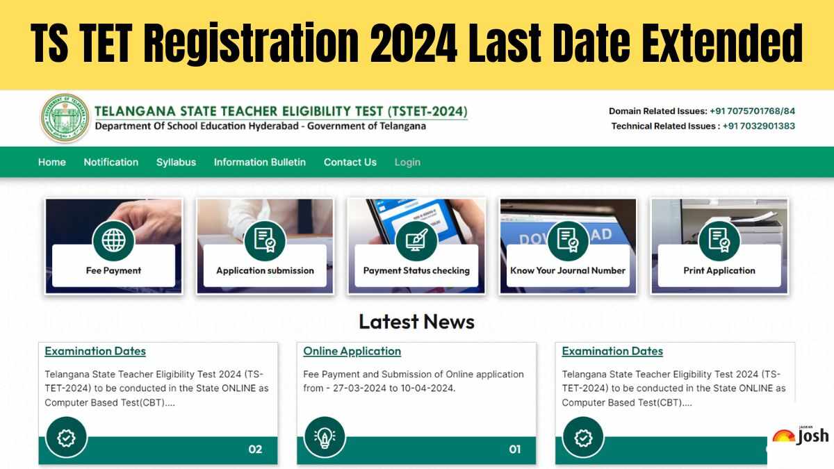 TS TET 2024 Registration Last Date Extended Till April 20 Direct Link