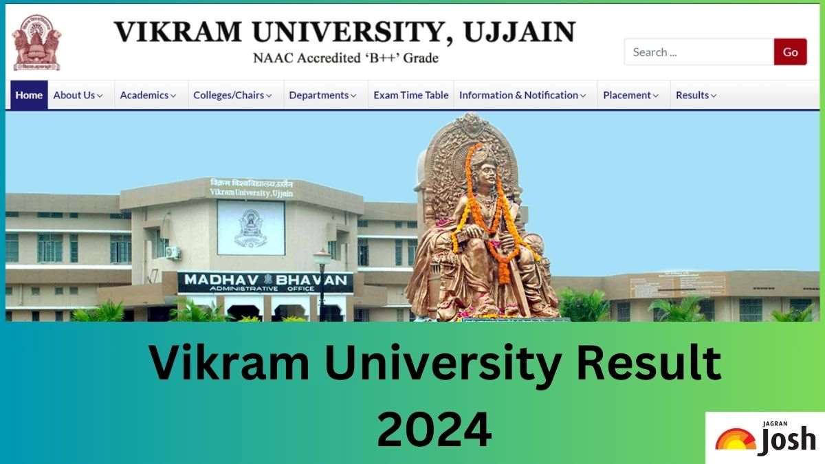Vikram University Result 2024 OUT at vikramuniv.ac.in; Direct Link to Download UG and PG Marksheet - Vimarsana News