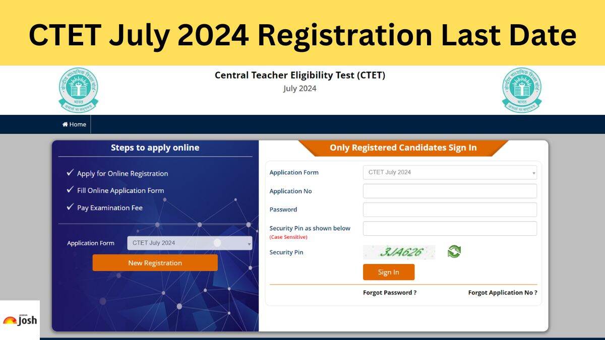 CTET 2024 Apply Online Last Date, Direct Link to Registration at ctet.nic.in - Vimarsana News