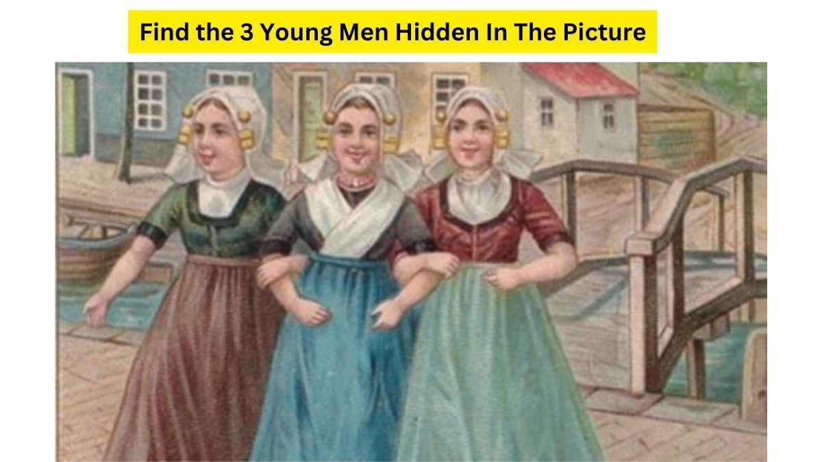All Can See 3 Beautiful Women But Only 1% Genius Can Find 3 Young Men Hidden In The Picture. 9 Seconds Left!