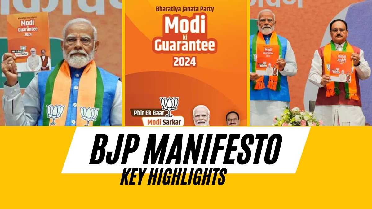 BJP Sankalp Patra Key Highlights Of BJP Manifesto For LokSabha