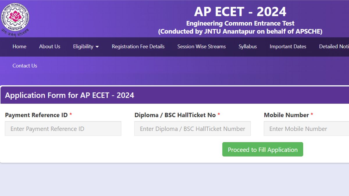 AP ECET 2024 Registration Deadline Today At cets.apsche.ap.gov.in