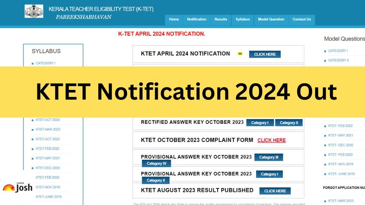KTET Notification 2024 Out: Registration Begins Today, Check Exam Date