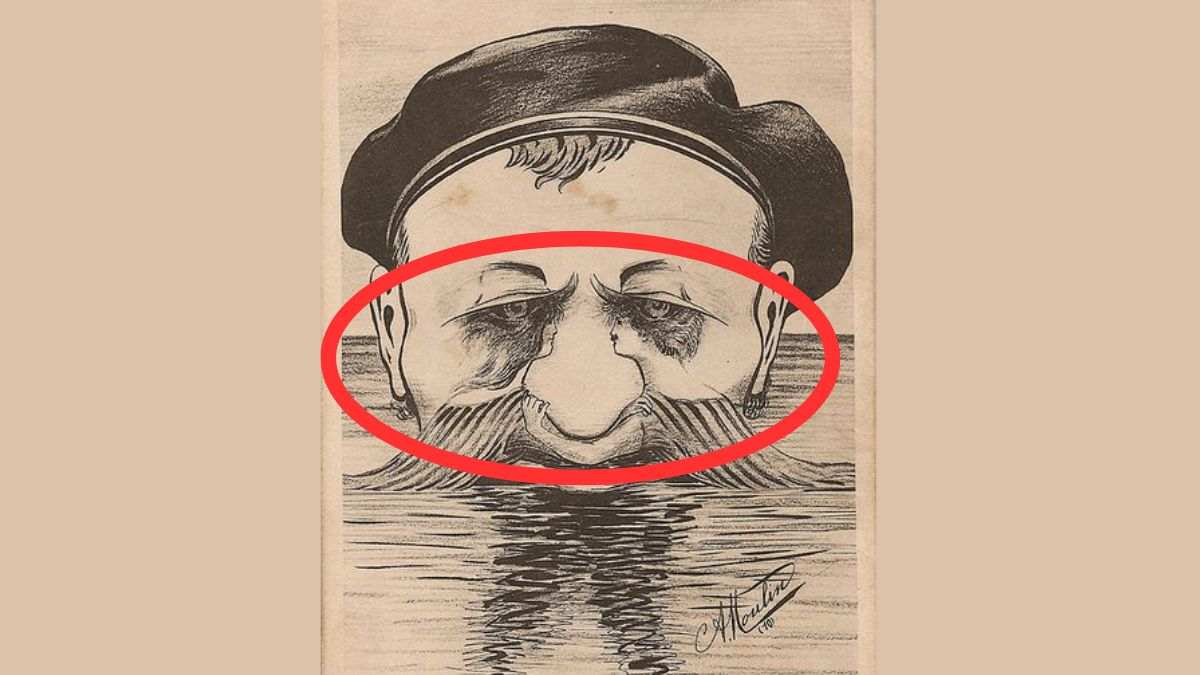 the lovers are hidden in the picture