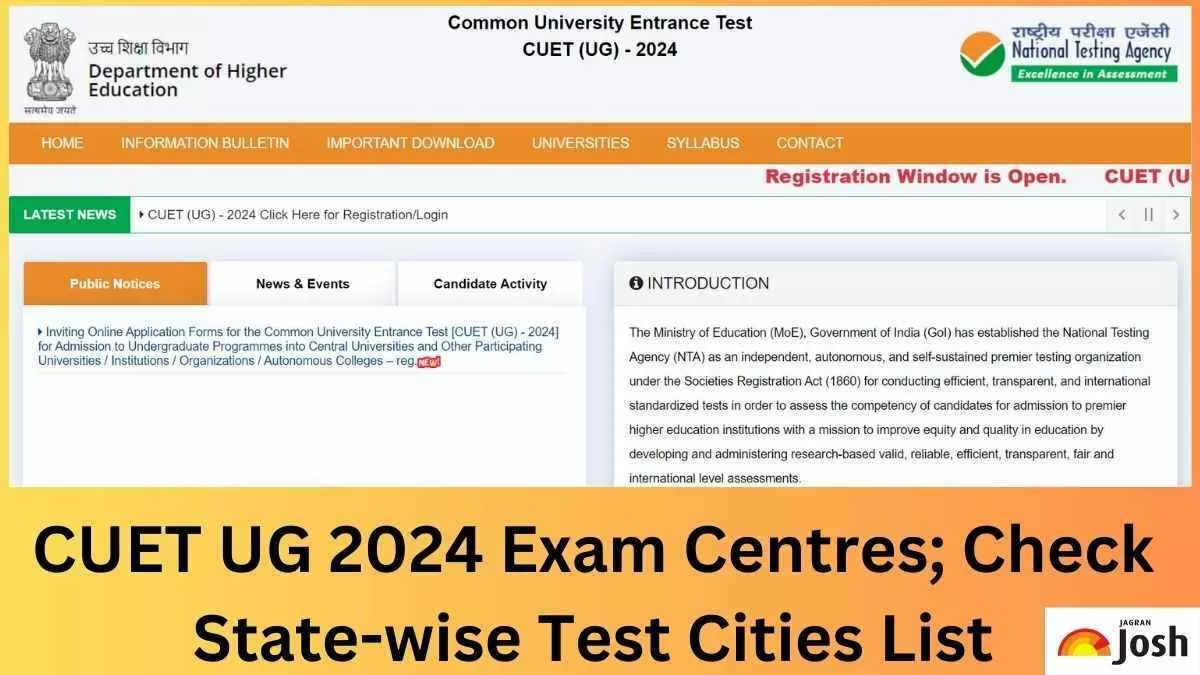 Get here the complete list of CUET UG 2024 exam centres.