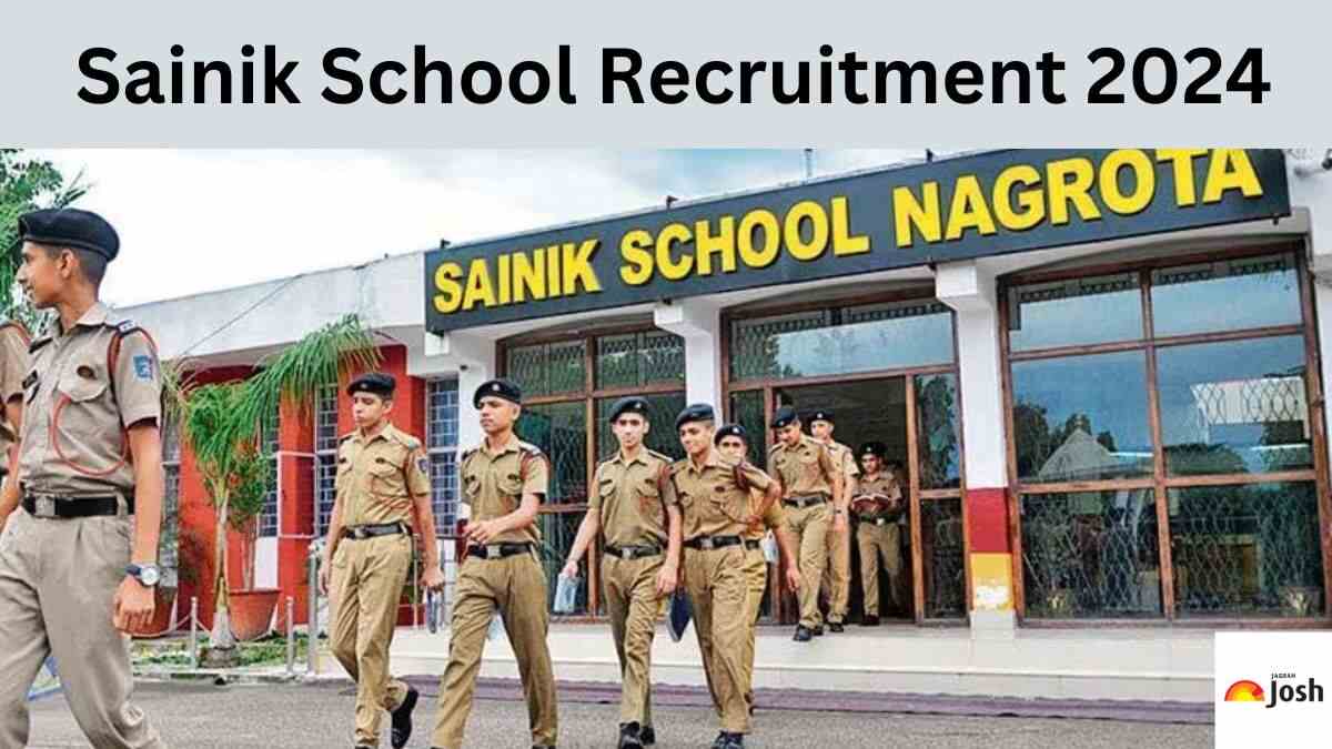 Sainik School Recruitment 2024 Notification Out, Apply for 43 Teaching & Non-Teaching Posts