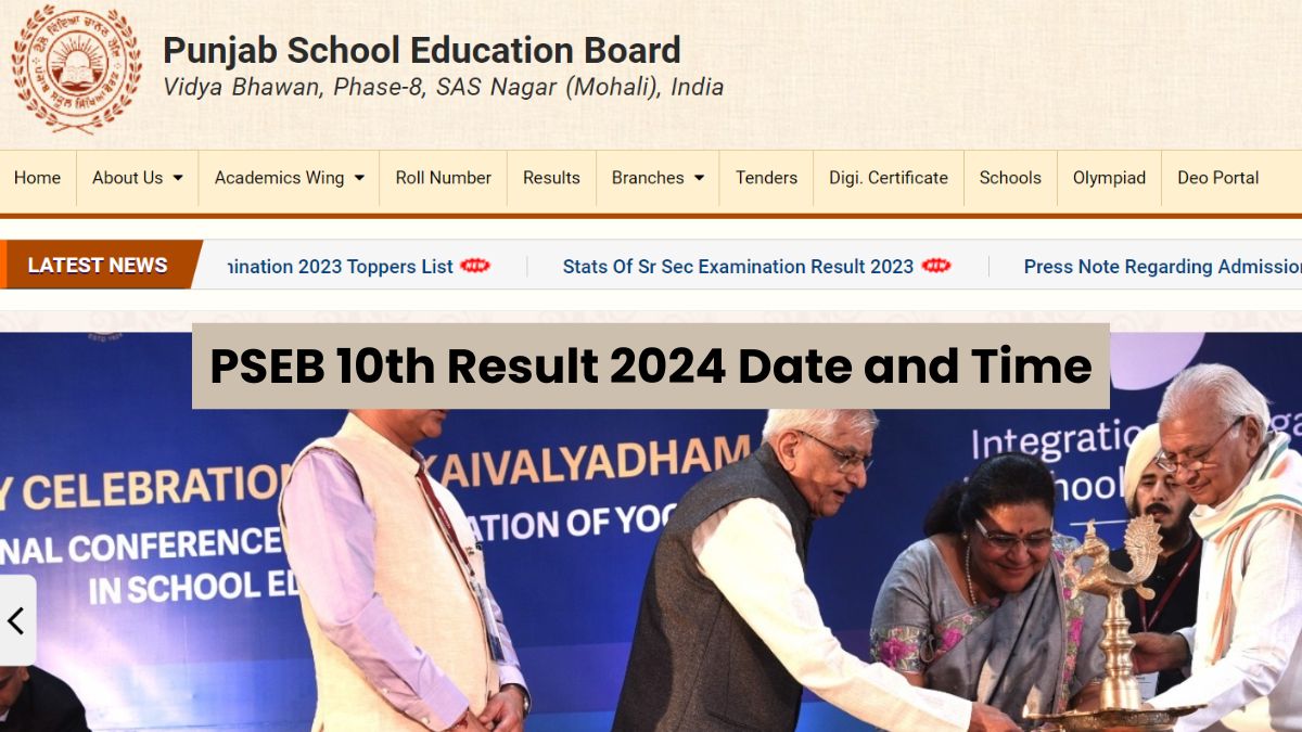 PSEB Class 10th Result 2024 OUT Punjab Board Matriculation Results