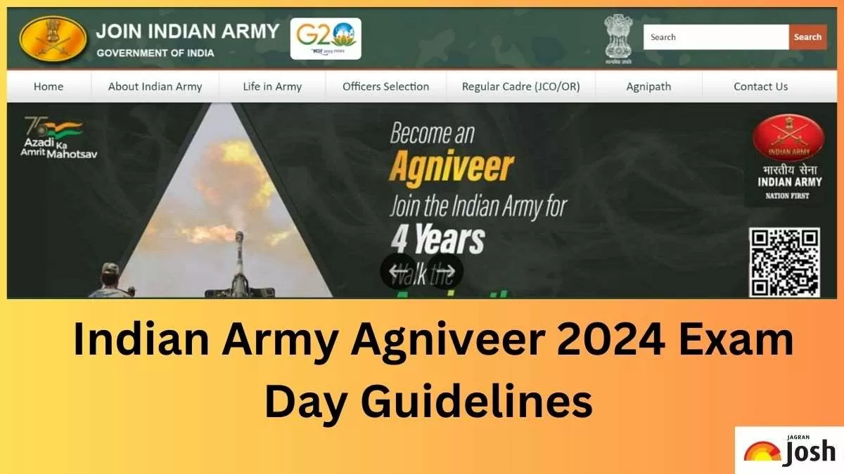 Read Army Agniveer 2024 Exam Day Guidelines Instructions here.