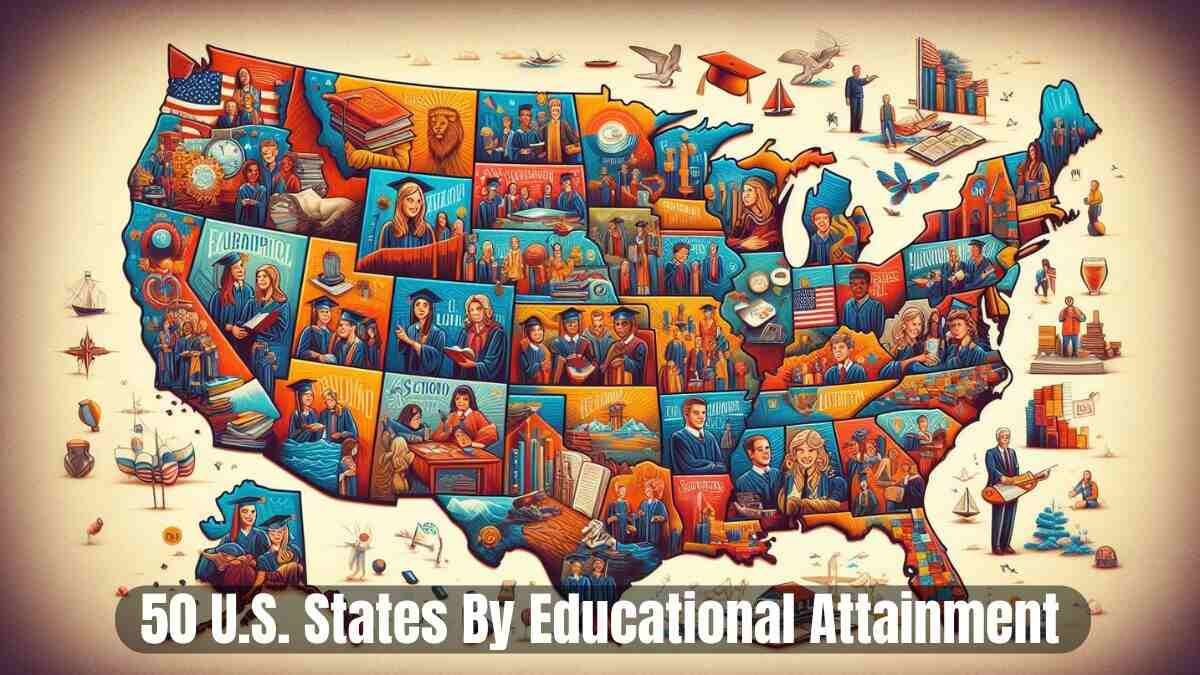 List Of Top 50 U.S. States By Educational Attainment