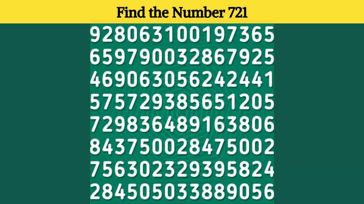 Find the number 721