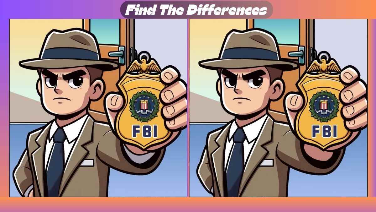 Find 3 Differences In 35 Seconds Within The FBI Officer Scene