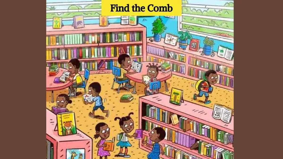 Find the comb in library