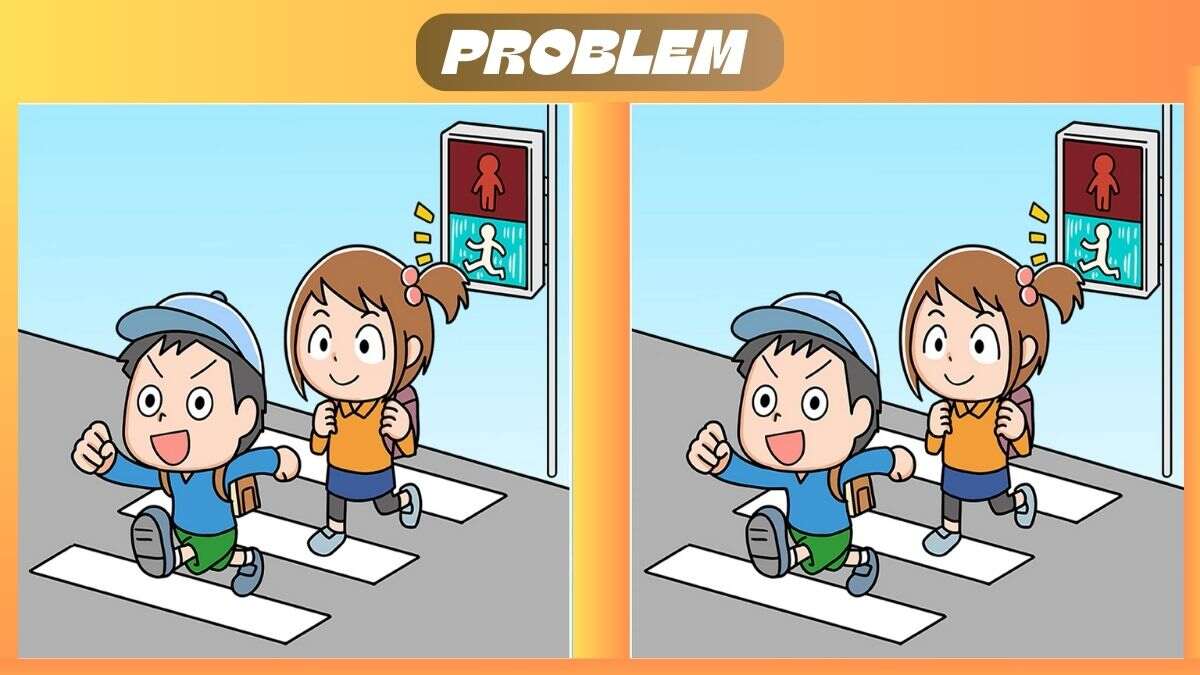 Find 3 Differences In 34 Seconds In Road Crossing Scene