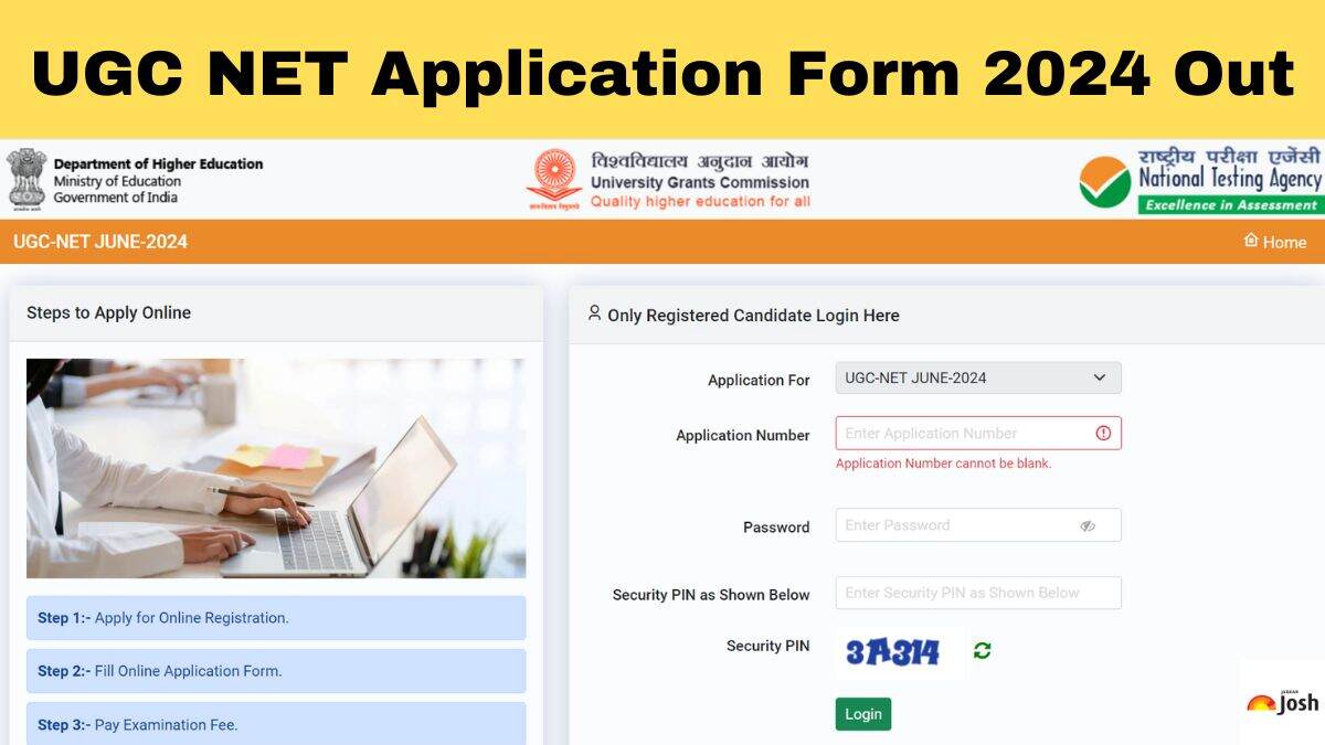 UGC NET Application Form 2024 Apply online link for JRF and