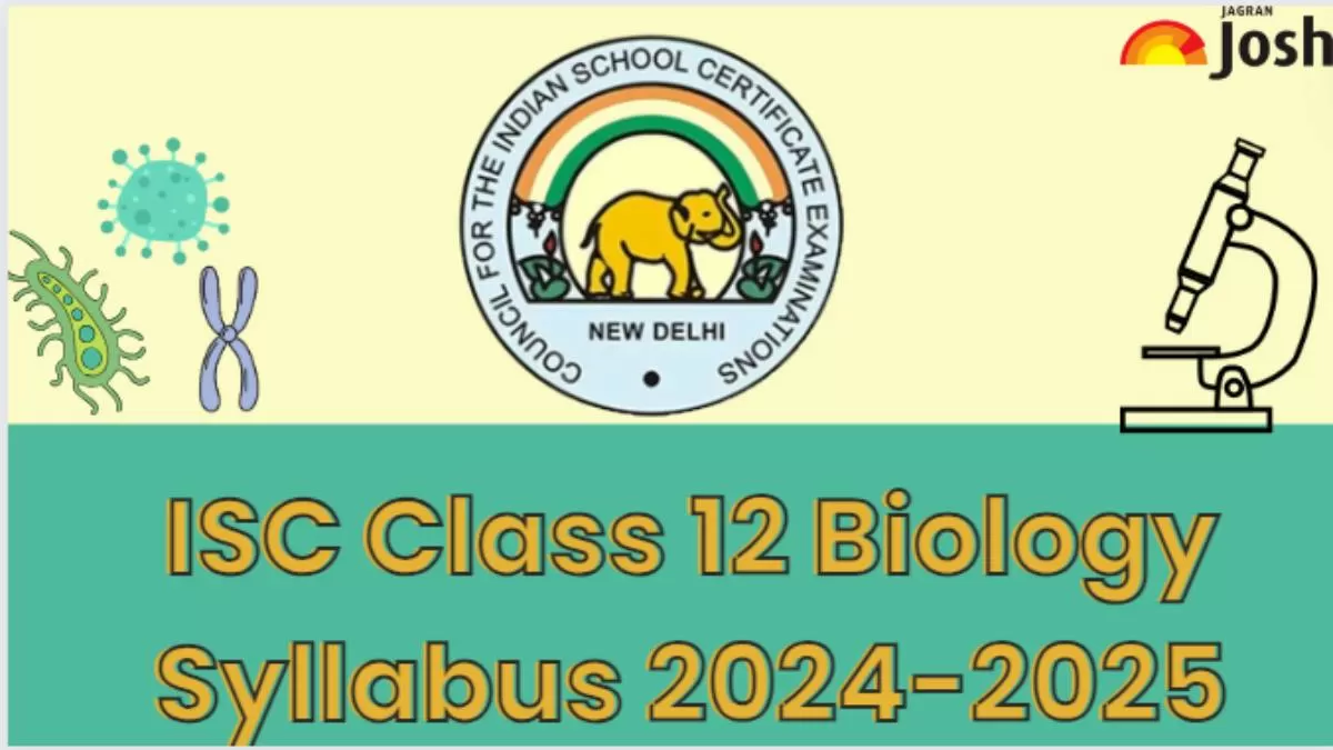 ISC Board Class 12th Biology Syllabus for 2024 2025 year session