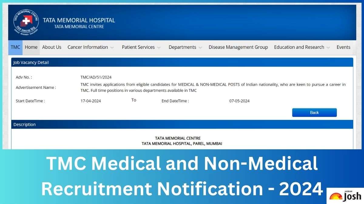 TMC Recruitment 2024, Apply Online for 87 Medical and Non Medical Posts ...