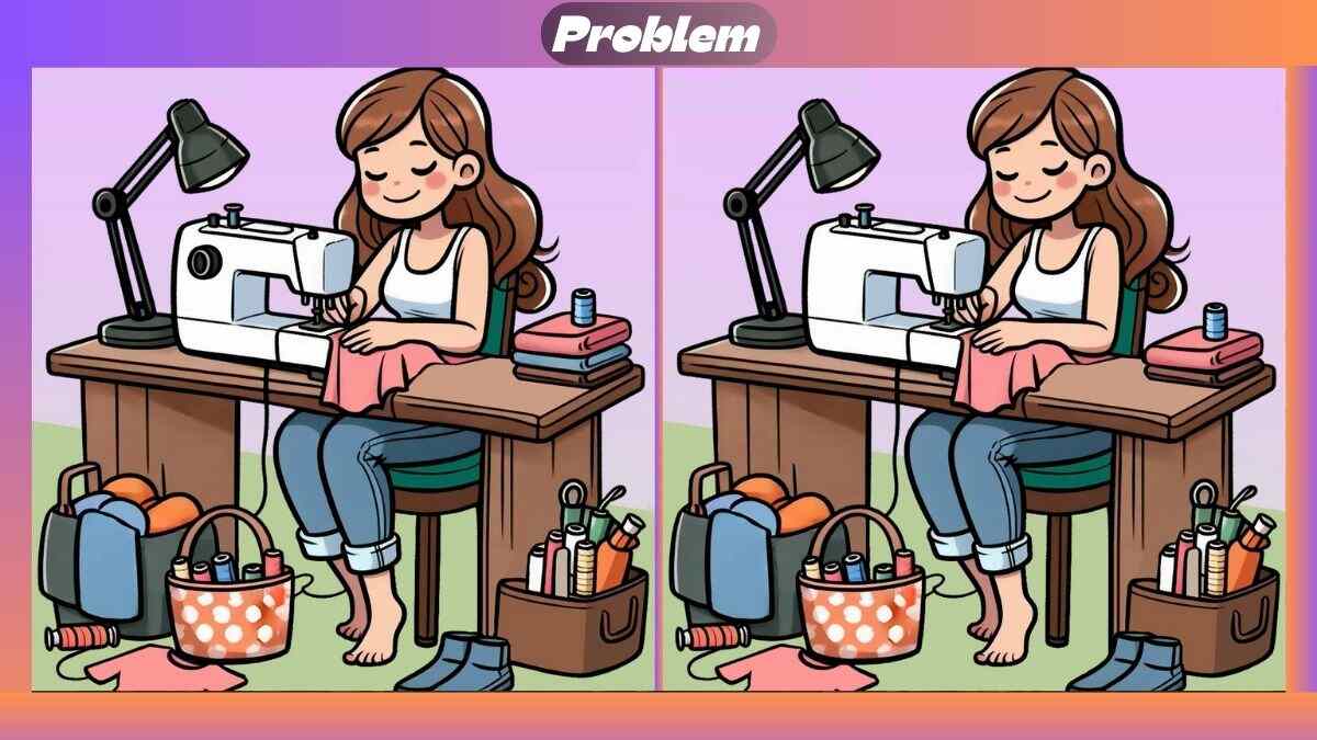Find 3 Differences In 36 Seconds In Woman Stitching Scene