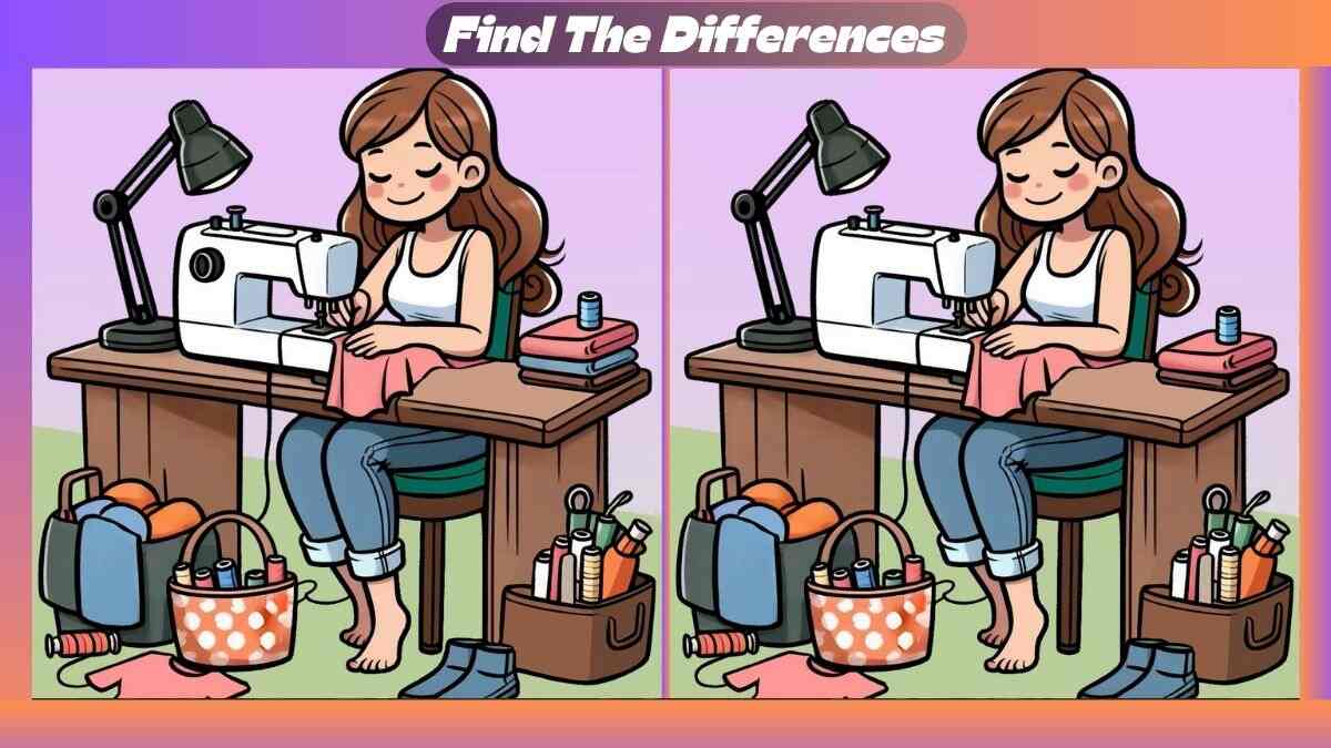 Find 3 Differences In 36 Seconds Within Woman Stitching Scene