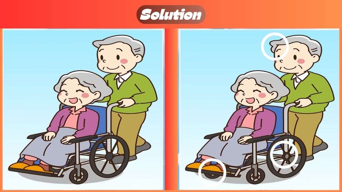 Find 3 Differences In 16 Seconds In This Old Couple Scene