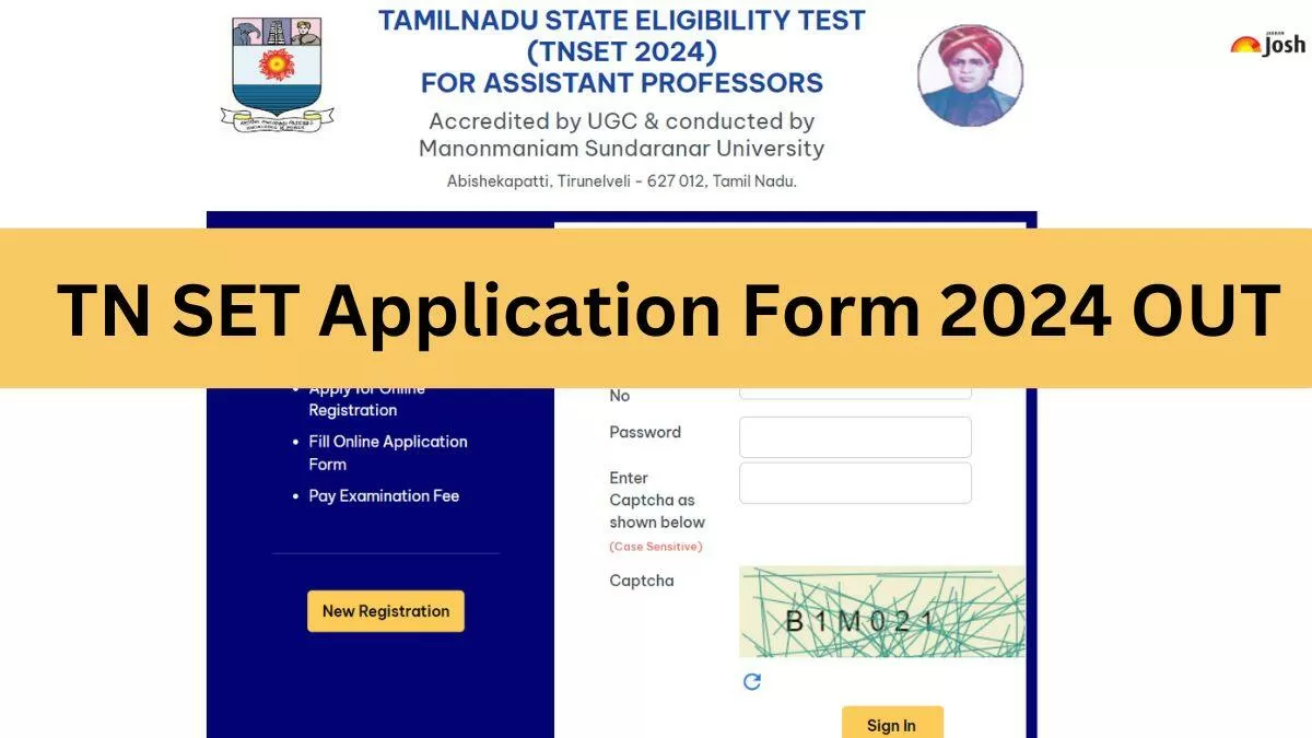 TN SET Exam Application Form 2024: Registration Begun At Msnuiv.ac.in ...