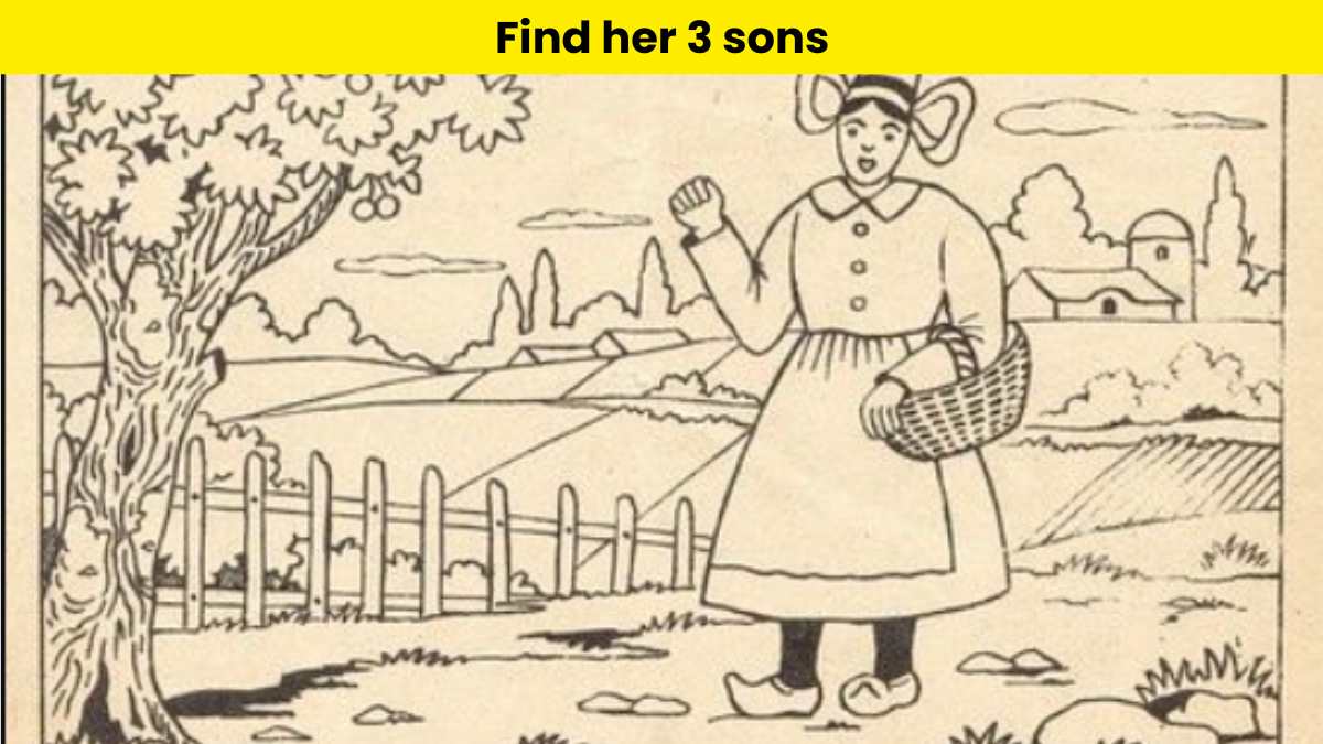 You have the sharpest eyes in the world if you can spot three children of the woman in 8 seconds. 