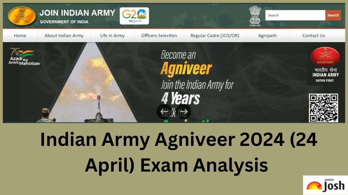 Indian Army Agniveer Exam Analysis 2024 (Apr 24): Check Difficulty Level, Questions Asked, Good Attempts