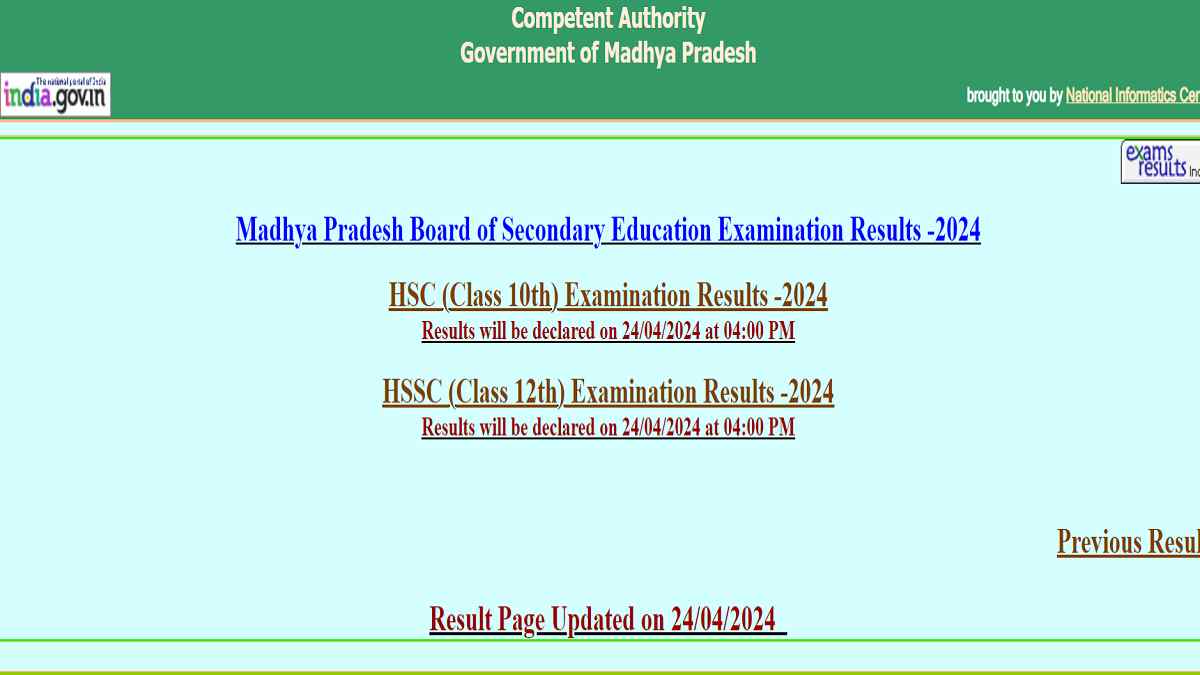  mpbse.nic.in, mpresults.nic.in 2024 Result LINK Active : 10वीं में अनुष्का और 12वीं जयंत ने किया टॉप, लड़कियों ने फिर फहराया परचम 