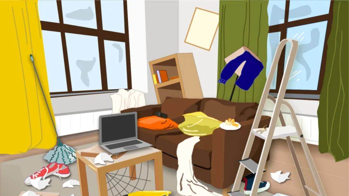 Picture Puzzle IQ Test: You Are Highly Observant If You Can Spot The Wallet In This Messy Room In 8 Seconds!