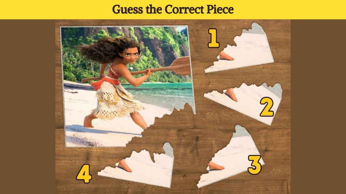 Picture Puzzle IQ Test: Find the missing piece of the picture puzzle in 5 seconds!