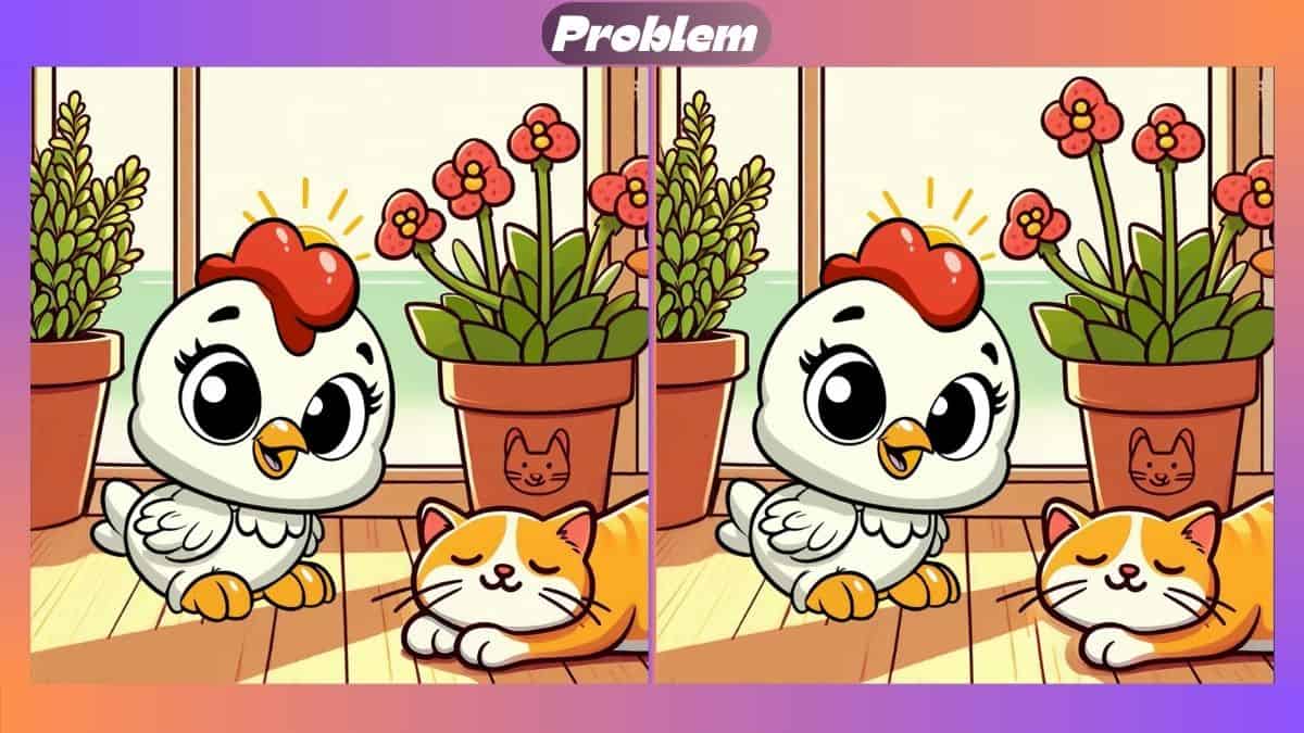 Find 3 Differences In 39 Seconds In Kitten and Chick Scene