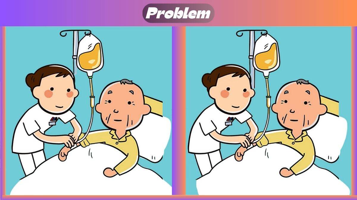 Find 3 Differences In 17 Seconds In This Nurse And Old Patient Scene