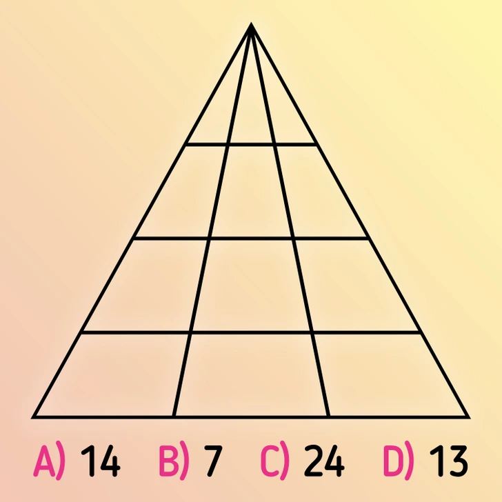 how many triangles are in picture