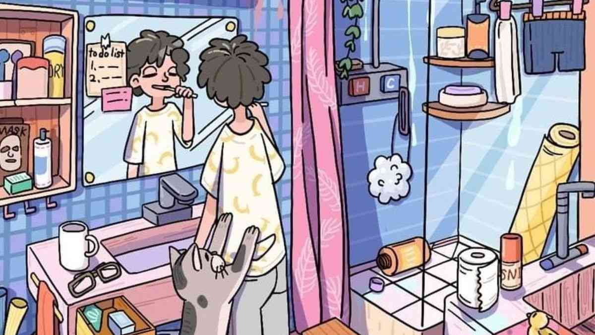 Picture Puzzle IQ Test: Use Your Visual Superpower To Spot A Red Flag In This Bathroom In 12 Seconds!