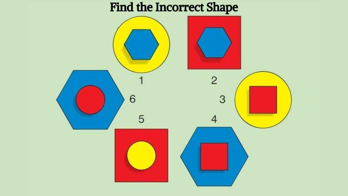 Genius IQ Test: Find the incorrect colour coded shape in 8 seconds!