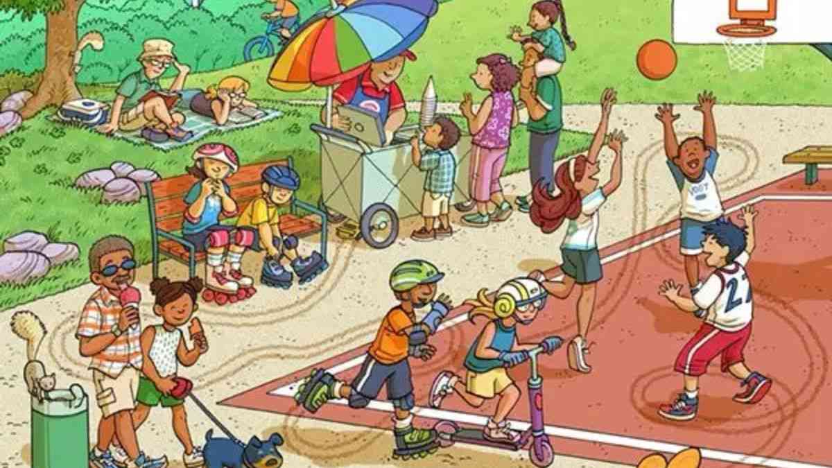 Picture Puzzle IQ Test: How Observant Are You? Spot A Toy Car In This Park In 12 Seconds!