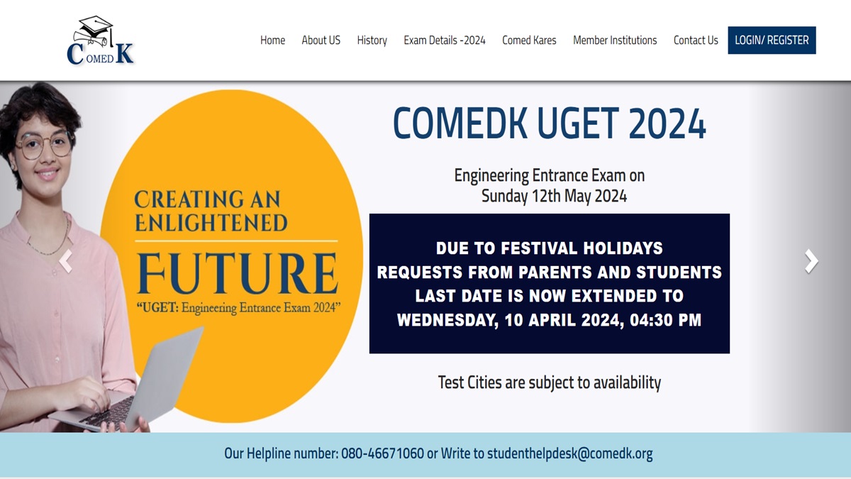 COMEDK UGET 2024 application date extended