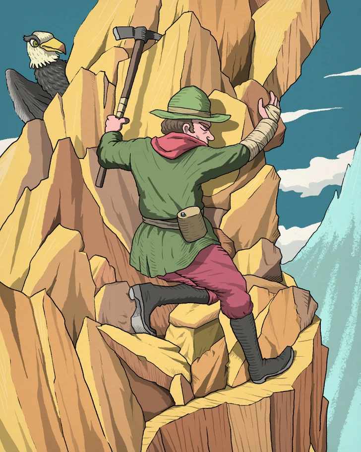 where is the hidden face in the picture