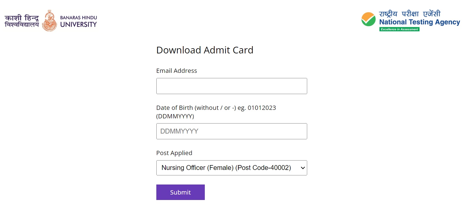 BHU Nursing Officer Admit Card 2024 Out: बीएचयू नर्सिंग ऑफिसर एडमिट कार्ड bhu.ntaonline.in पर घोषित, इस लिंक से करें डाउनलोड