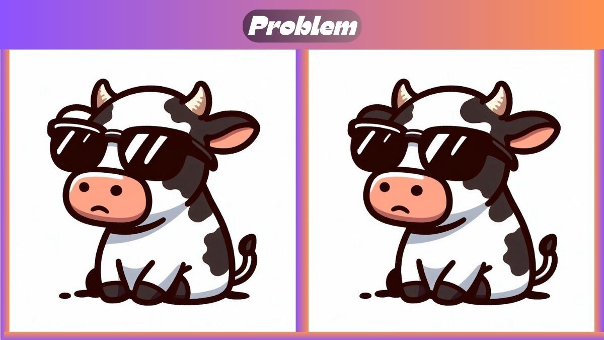 Find 3 Differences In 20 Seconds In This Cool Cow Scene