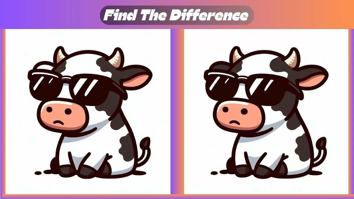 Find 3 Differences In 20 Seconds In This Cool Cow Scene