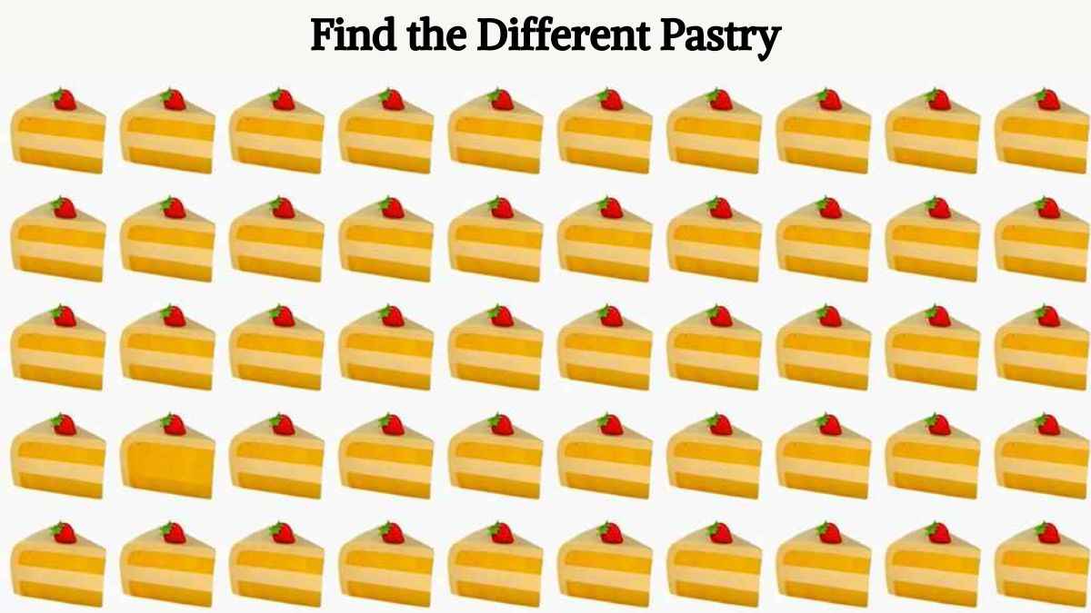 Optical Illusion: Find the different pastry in the picture in 4 seconds!