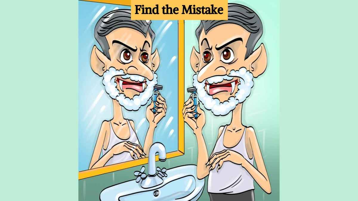 Picture Puzzle IQ Test: Find the mistake in the picture in 6 seconds!