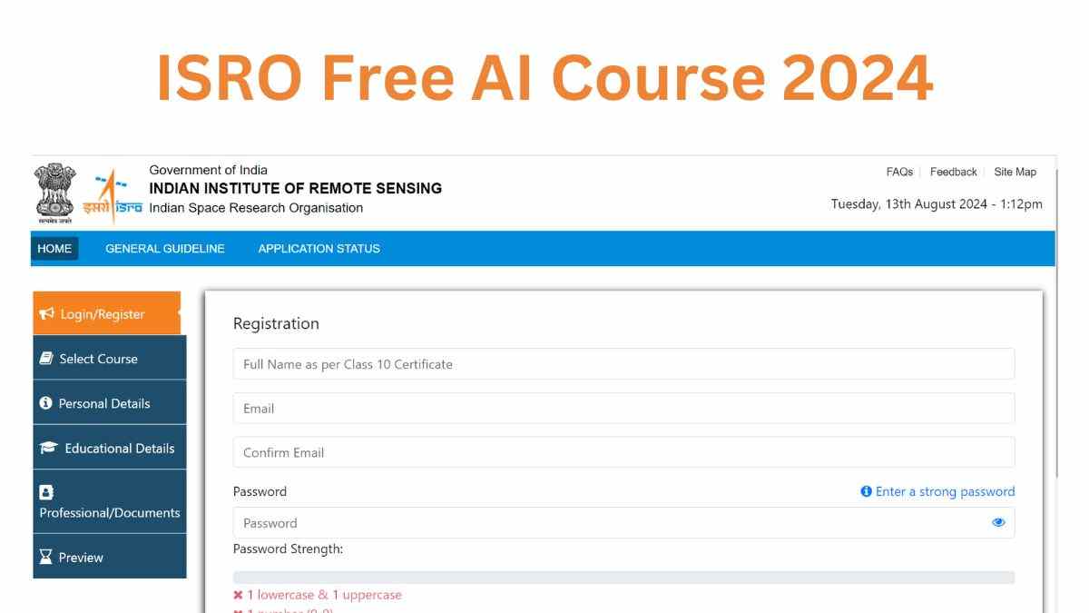 ISRO Free AI Course 2024: इसरो कराएगा एआई के लिए फ्री कोर्स, जानें कैसे करें रजिस्ट्रेशन ?  